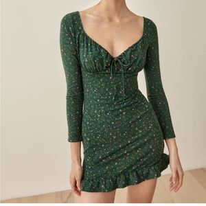 NWT REFORMATION Anjeline Dress Coriander Print